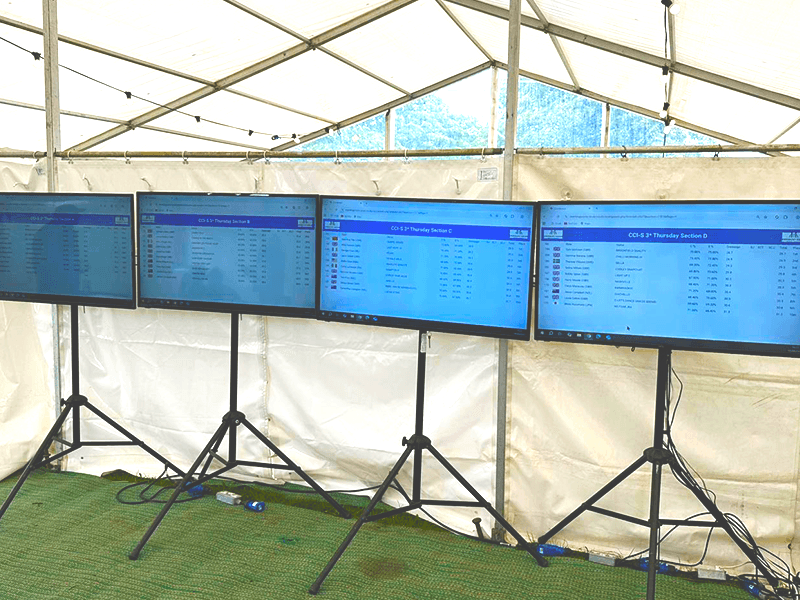Temporary Event screen hire at Outdoor sports events